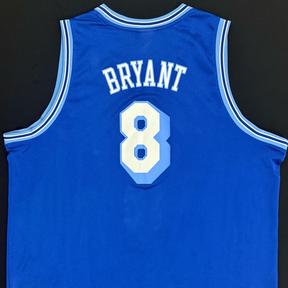 Reebok Kobe Bryant Los Angeles Lakers #8 Blue Hardwood Classics Jersey Men’s 2XL - Picture 2 of 7